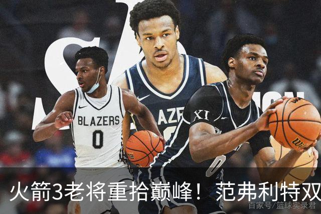 火箭3老将重拾巅峰！范弗利特双能卫，博格丹+卡佩拉统治级输出！